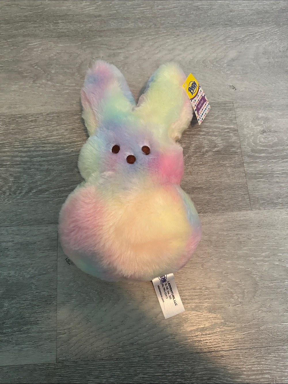 Peeps Plush Pastel Bunny Stuffed Animal - Rainbow Pastel